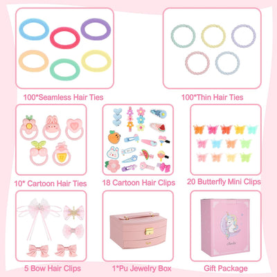 255 PCS Hair Accessories for Girls, Back to  Accessories